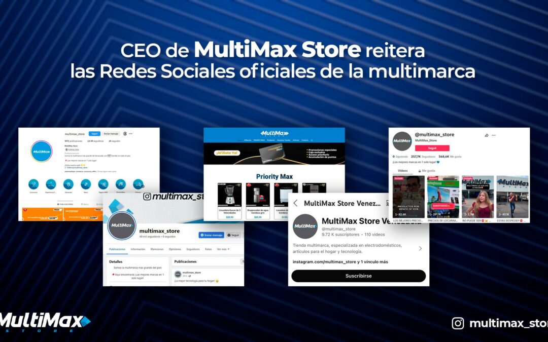 Redes Sociales MultiMax Store