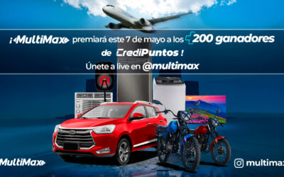 ¡Los ganadores del sorteo de CrediPuntos se anuncian este 7 de mayo! Más de 200 premios en el concurso de MultiMax